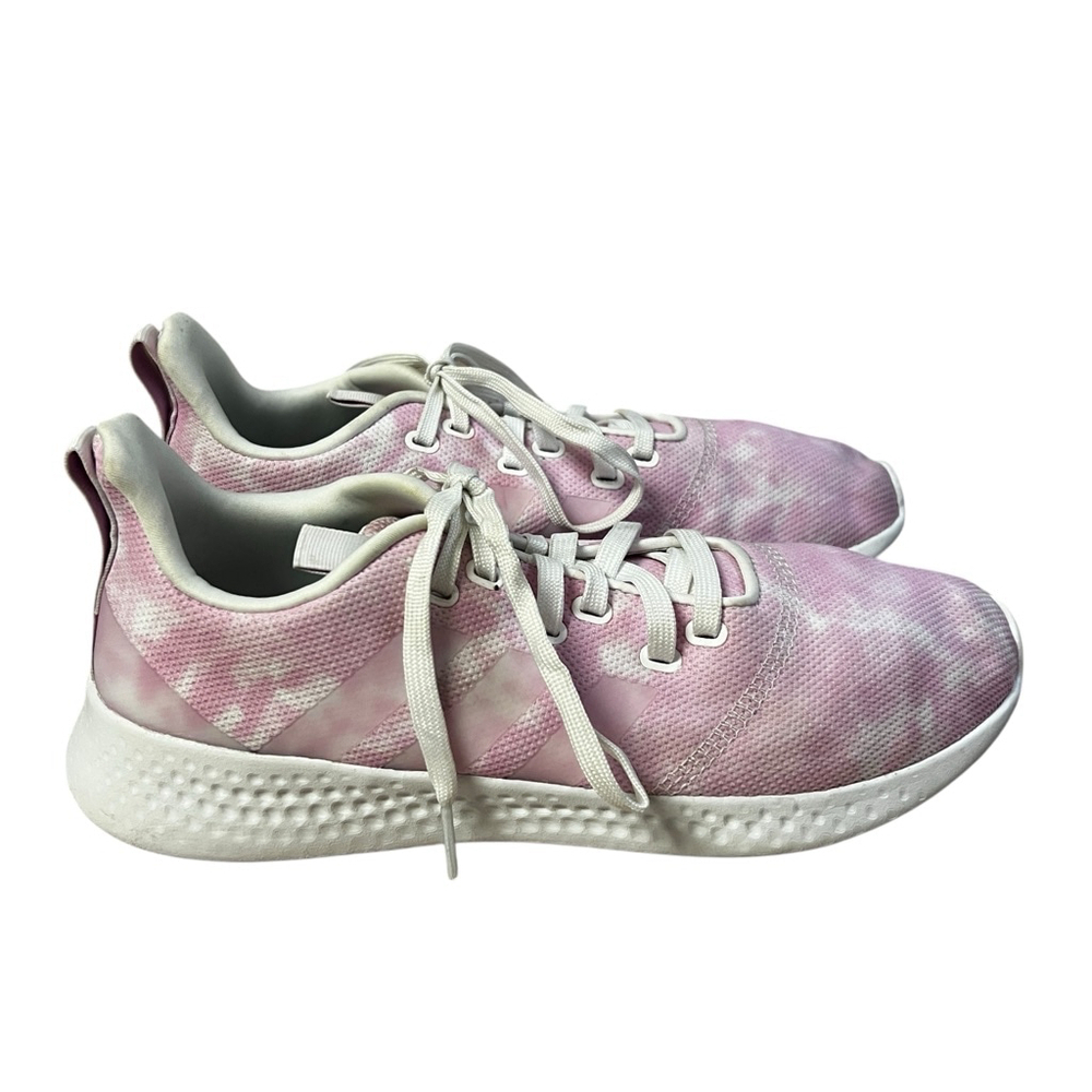 Adidas Cloudfoam Super Womens Sneakers Pink White Sz 9.5 Comfortable Lightweight - Picture 10 of 14